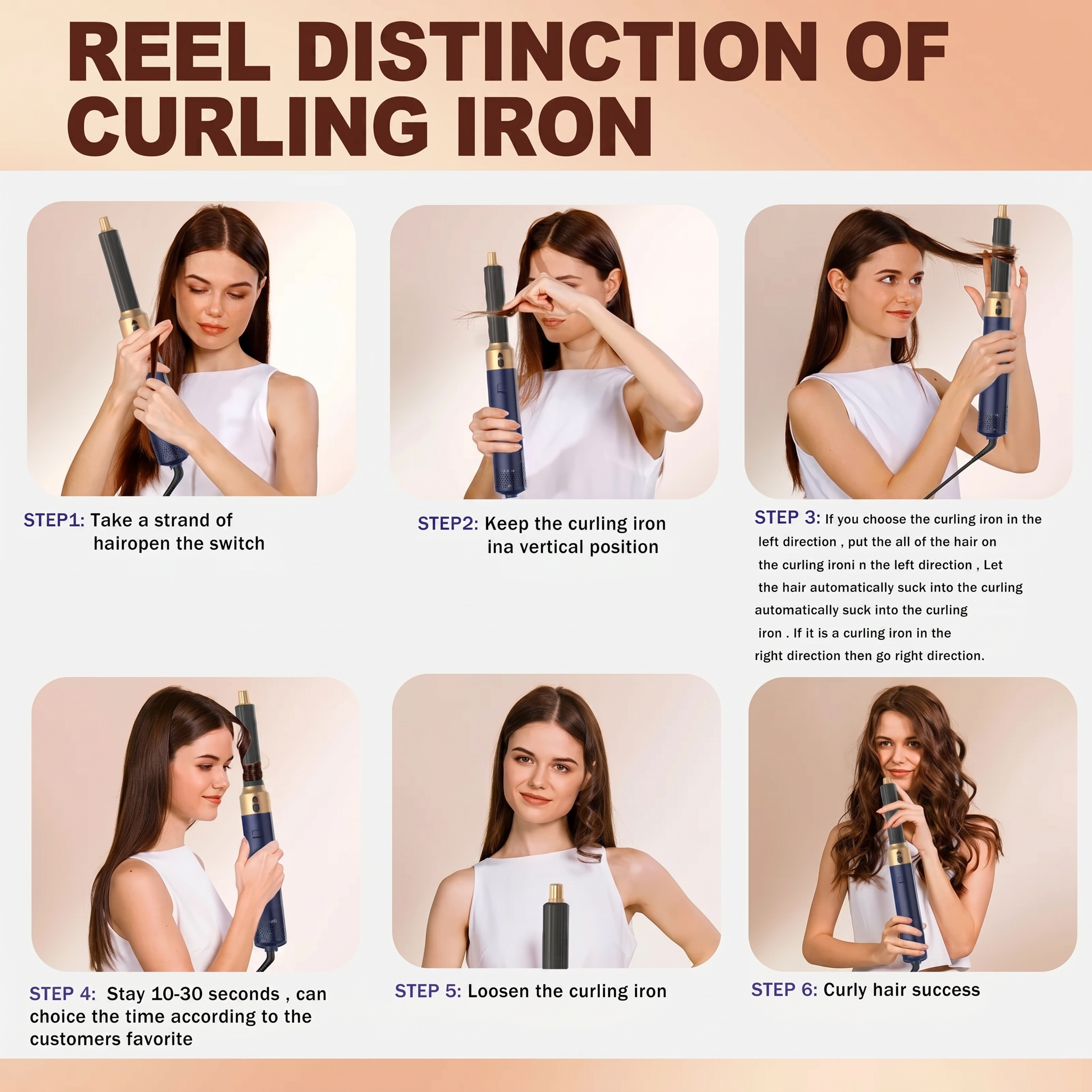 Salon curls in 6 simple steps